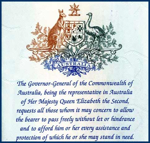 Australian Passport Request