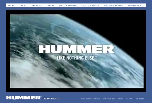 Hummer site ad
