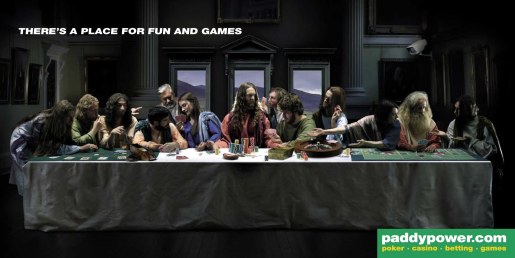PaddyPower Poster using Last Supper