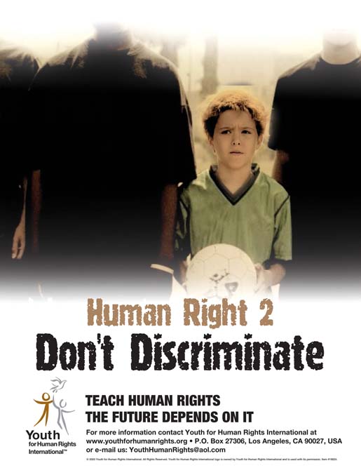 Poster imagery connected with Human Rights PSA