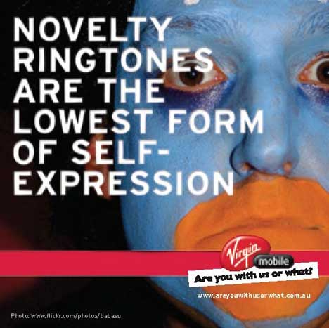 Novelty ringtones are the lowest form of self expression