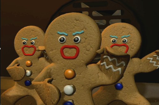 Gingerbread men in haka