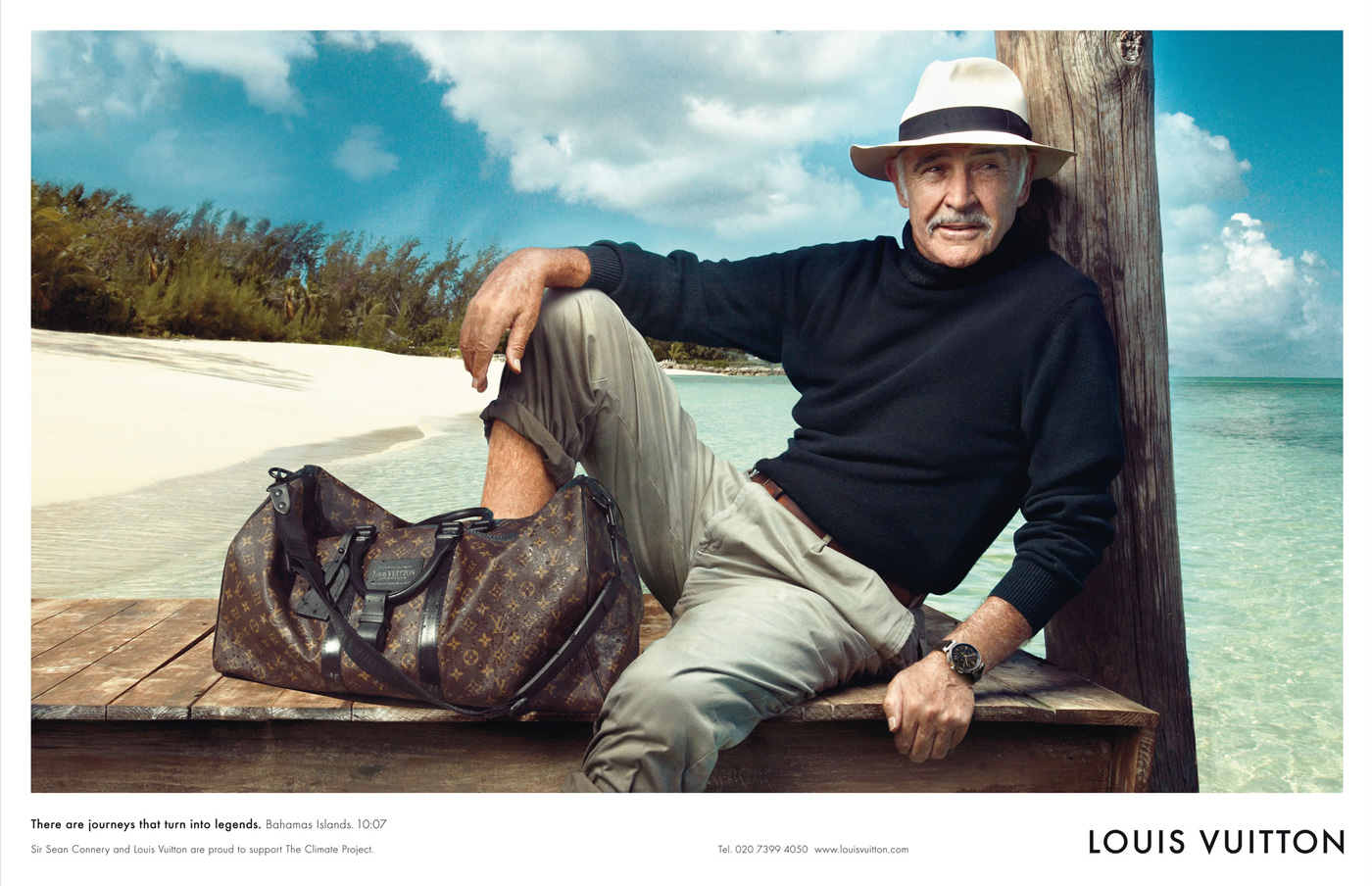 Clipping - Keith Richards + Sofia & Francis Ford Coppola Louis Vuitton  Print Ad