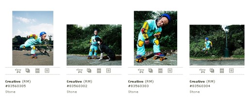 Getty Images commissioned photos of Dwarf on Roller Skates