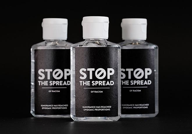 Stop the Spread of Racism bottles