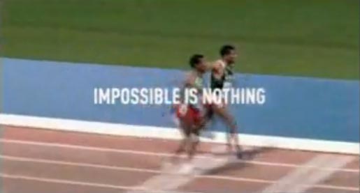 Adidas Impossible is Nothing Haile races himself