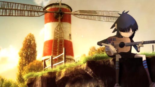 Windmill in Gorillaz Feel Good Music Video