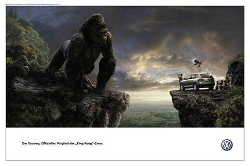 Touareg King Kong print ad