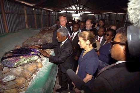 Kofi Annan in Rwanda