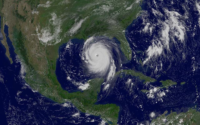 Hurricane Katrina in Gulf of Mexico