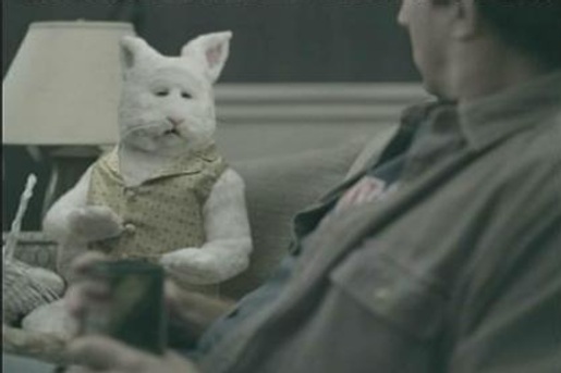 Easter Bunny on Emerald Nuts TV Ad