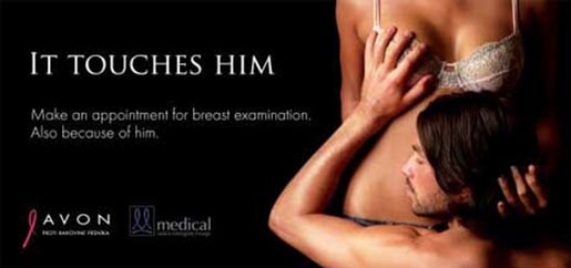 Avon breast cancer ad It Touches Him