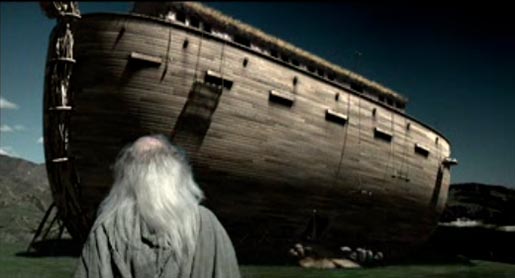 Noah looks at his ark in St Paul commercial