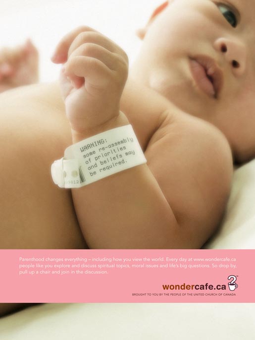 Baby in Wondercafe ad