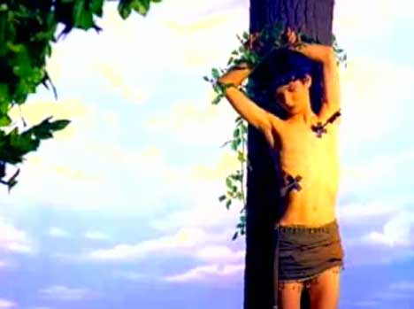 St Sebastian figure in Losing My Religion music video