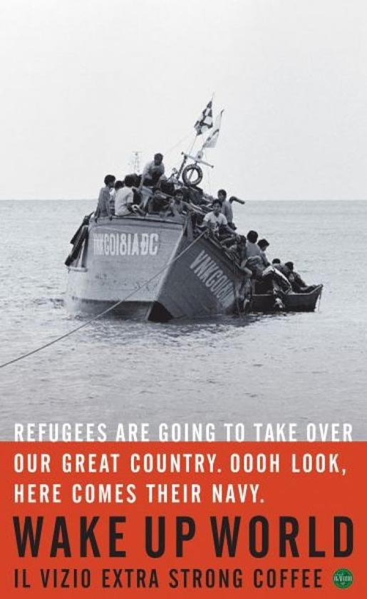 Refugee boat sinks