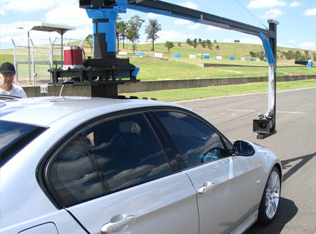 Camera rig used in BMW TV ad