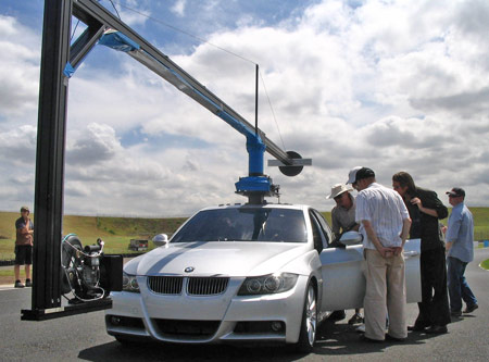 Rig used in BMW TV ad