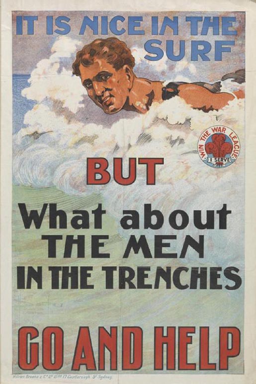 It is nice in the surf but what about the men in the trenches?