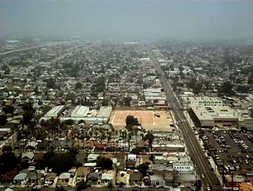 Aerial view at beginning of Nike FCUSA TV ad