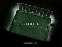 Aerial shot of stadium in Nike FCUSA TV Ad