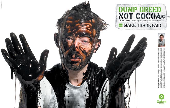 Thom Yorke Dump greed not cocoa