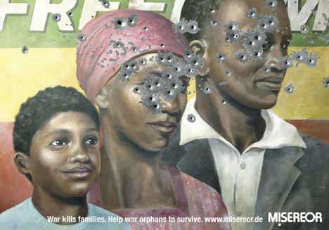 Misereor War Orphans Print advertisement based in Somalia