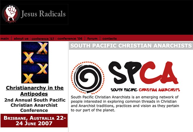 Christianarchy conference site - SPCA