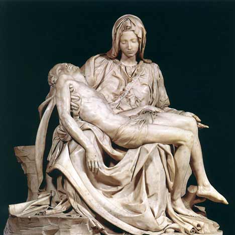 Michaelangelo's Pieta sculpture