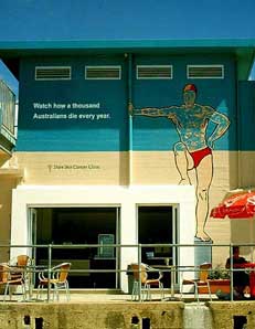 Shire Skin Cancer Clinic Mural at Swimming Pool