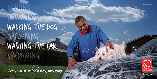 Dog and car wash together in BHF poster