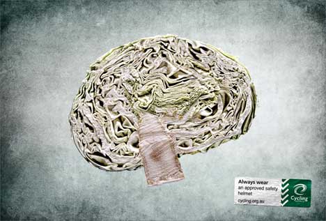 Cabbage in Cycling Australia print ad