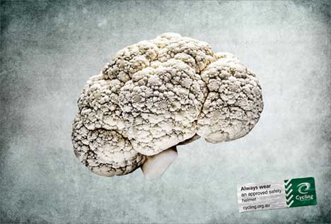 Cauliflower in Cycling Australia print ad