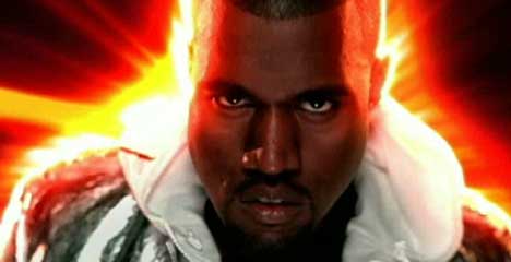Kanye West in Stronger music video