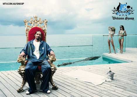 Snoop Dogg in MTV print ad