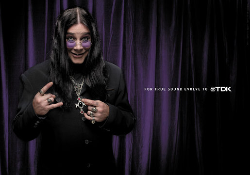 Not Ozzy in TDK print ad