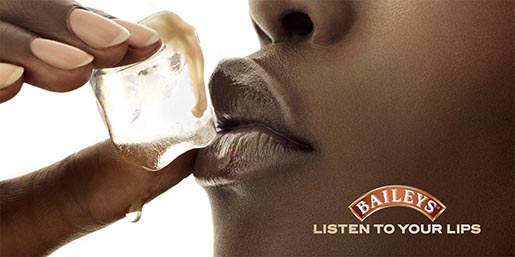 Baileys Lips print advertisement