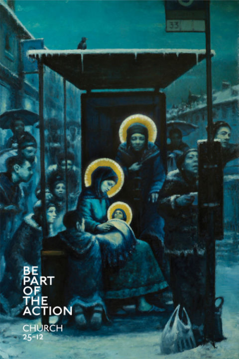 Nativity in the Bus Shelter by Andrew Gadd