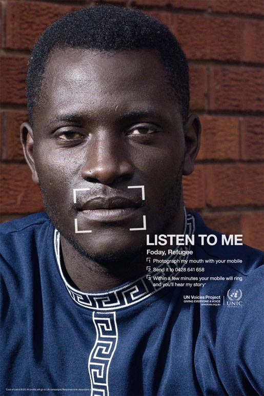 Foday a refugee from Western Africa in UN Voices campaign
