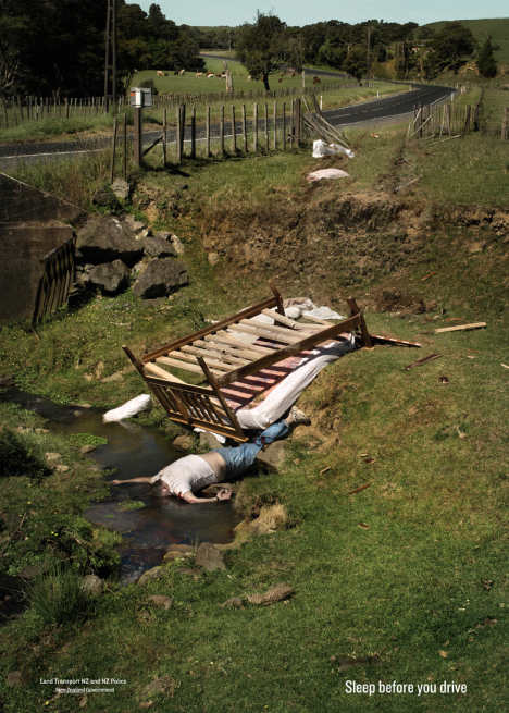 Crashed bed on NZ farm