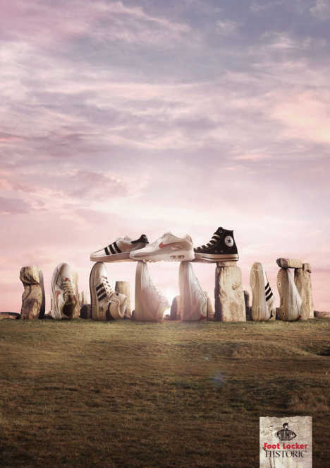 Footlocker Stonehenge print advertisement