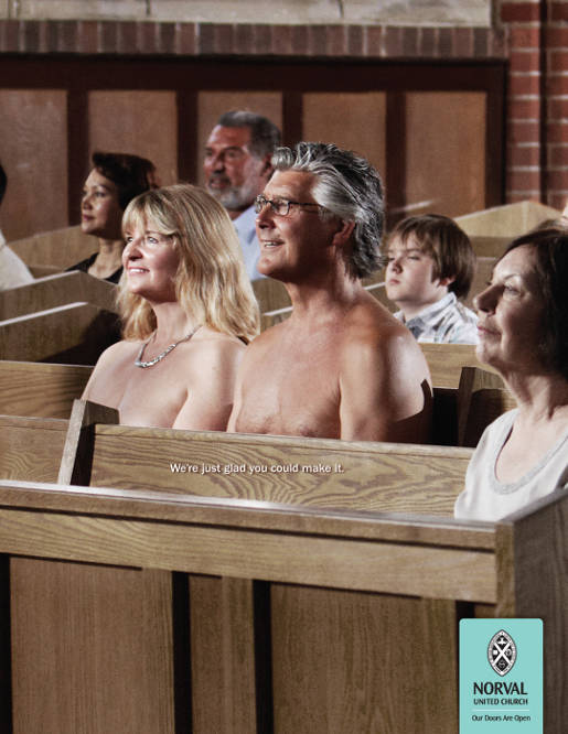 Norval United Church nudists