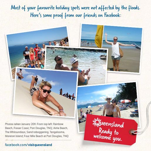Visit Queensland Facebook Postcards