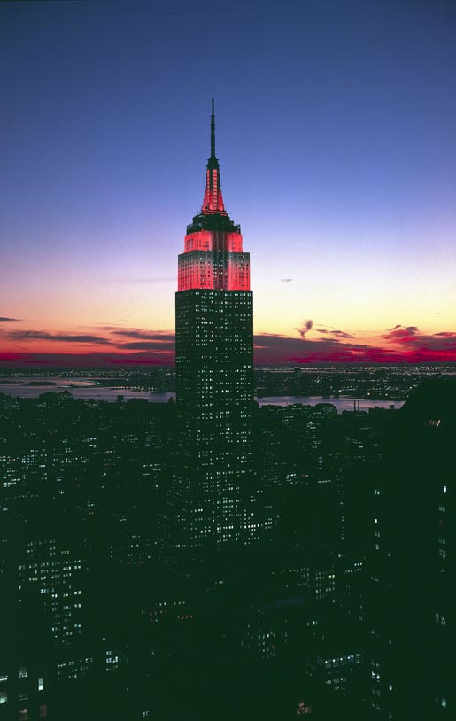 Empire State Building (red)