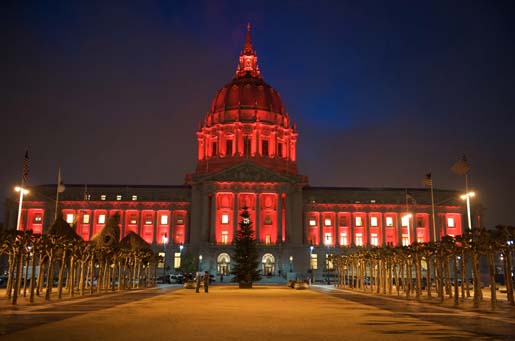 San Francisco City Town Hall (red)