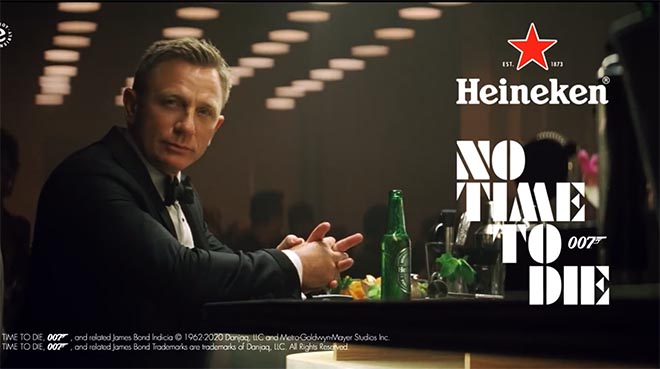 James Craig vs James Bond Heineken commercial No Time To Die