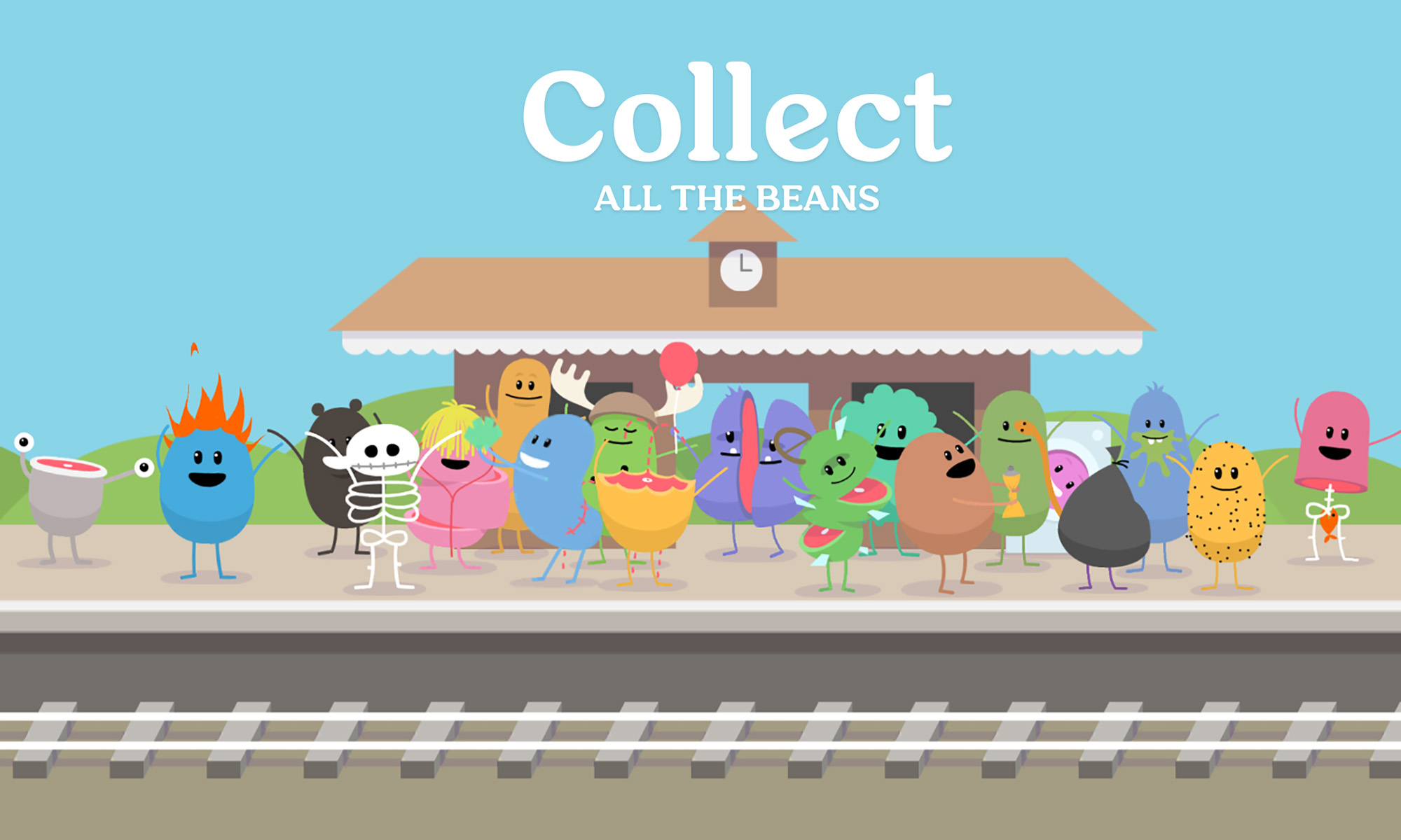Dumb ways to die game - Collect all the beans